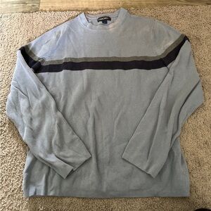 Cherokee blue striped sweater size small